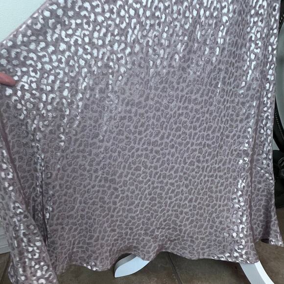 Vintage Coquette Pink Low-Back Soft Leopard Print Sleeveless Harlow Dress Sz 12 - Picture 7 of 8